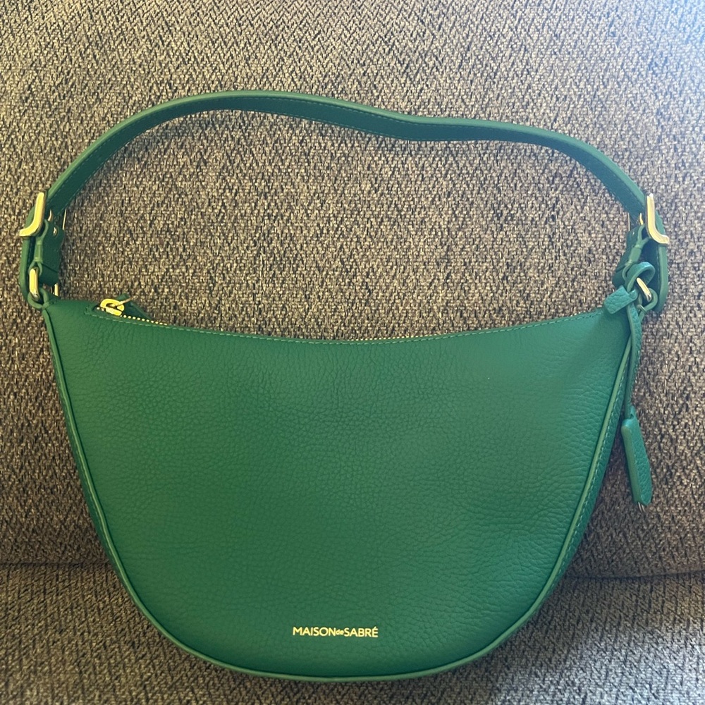 Maison de Sabre Mini Hobo Bag Emerald Lily Green